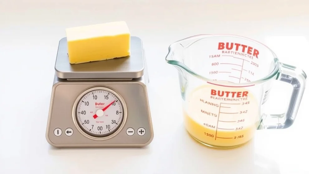 Hur mycket är 50 gram smör i deciliter